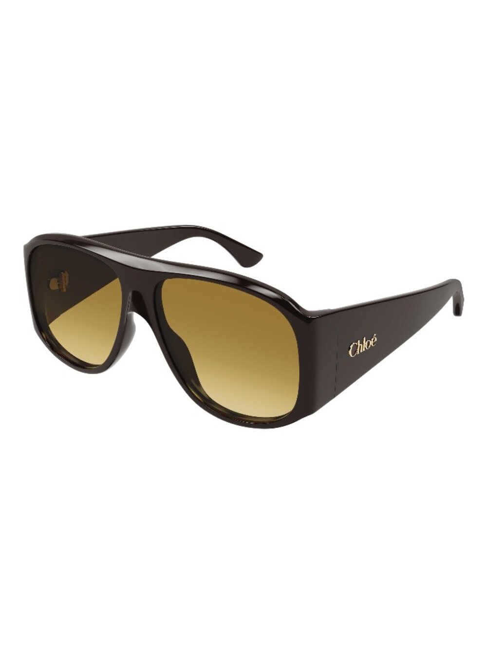 New ChloΓ© Women's Sunglasses Brown Lens Acetate Frame CH0347S 001 60
